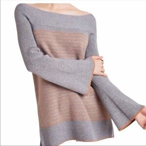 ANTHROPOLOGIE Elise Ribbed Tunic Sweater